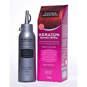 Keraton Banho de Brilho Fucsia